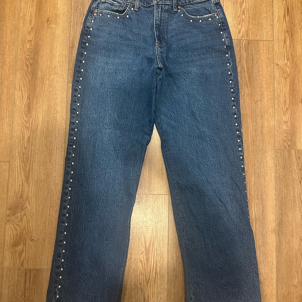 Curve Love Studded Baggy Low Rise